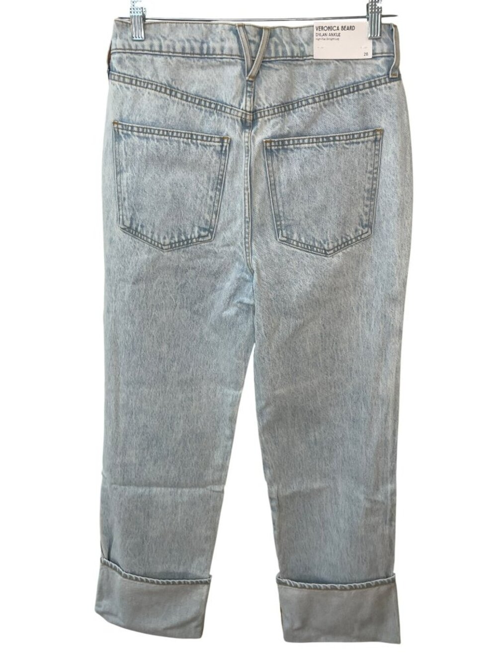 Veronica Beard Dylan Ankle High Rise Straight Jeans Stone Wmn's Sz 28 $348 NWT - Picture 3 of 10